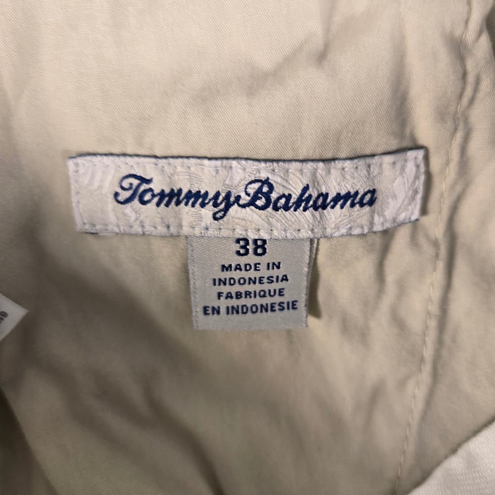 Tommy Bahama Shorts Mens 38 White Linen Blend Casual Marlin Logo T820527 - Picture 5 of 7